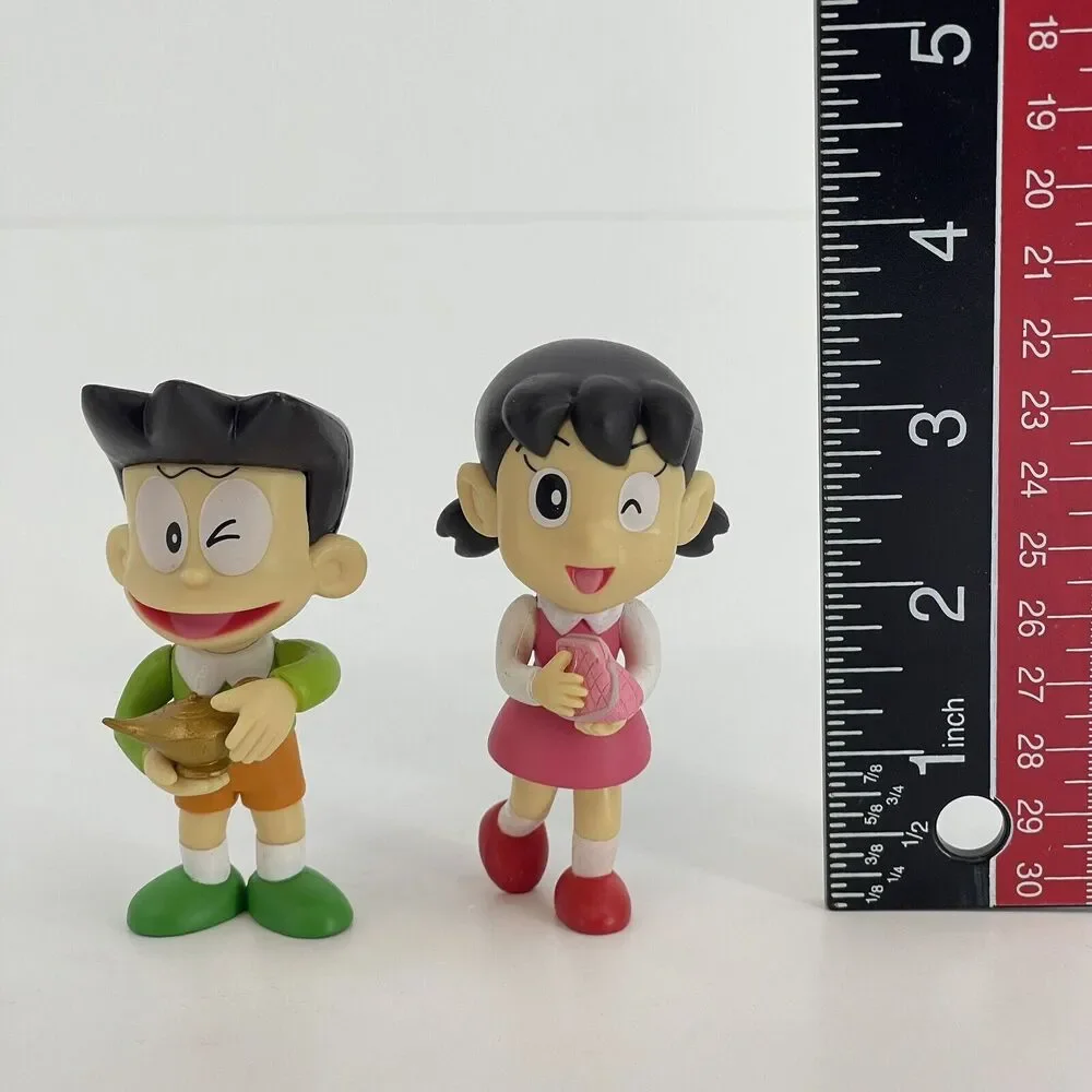 Lot of 2 Doraemon Figures Fujiko Shizuka & Suneo Japanese Manga Figurines